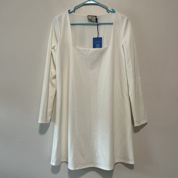 TUCKERNUCK x Cameran Eubanks Wimberly NWT The Middleton Square Neck Dress White‎ - Picture 3 of 10